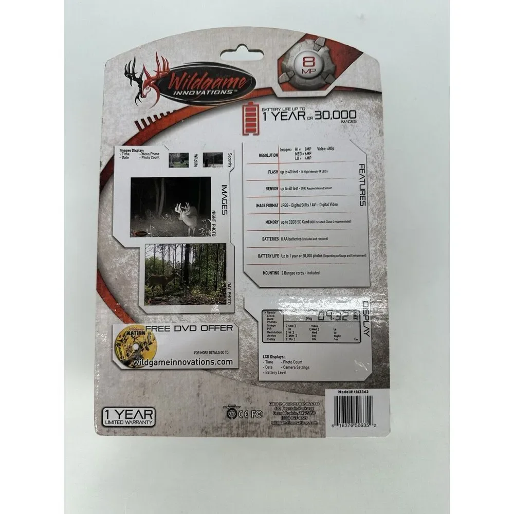 Wildgame Innovations Blade X8 Trail‎ Outdoor Camera Model T8i23d2 NEW